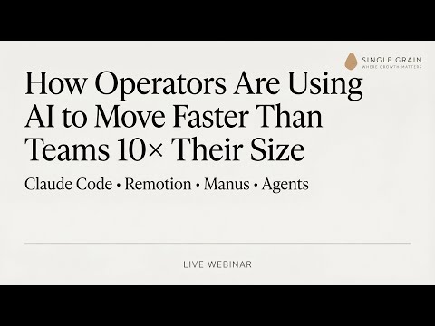 Using Claude Code & Manus to Run My Business